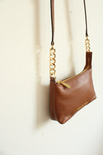 Michael Kors Brown Pebble Leather Crossbody Purse