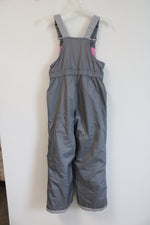 ZeroXposur Gray Fleece Lined Girls Snow Bib Pants | 10/12