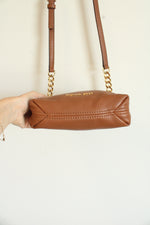 Michael Kors Brown Pebble Leather Crossbody Purse