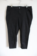 J.Jill Denim Authentic Fit Slim Ankle Black Jeans | 18 Petite