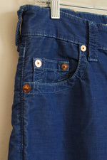 True Religion Royal Blue Corduroy Pants | 29