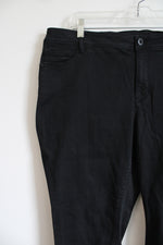 J.Jill Denim Authentic Fit Slim Ankle Black Jeans | 18 Petite