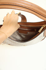 Michael Kors Brown Pebble Leather Crossbody Purse