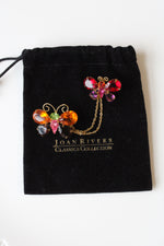 Joan Rivers Classic Collection Colorful Rhinestone Butterfly Pin