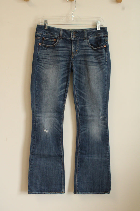 American Eagle Low-rise Bootcut Stretch Medium-Dark Wash Jeans | 6