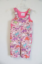 The Children's Place Pink Dinosaur Snow Bib Pants | 3T