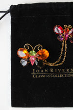 Joan Rivers Classic Collection Colorful Rhinestone Butterfly Pin