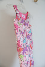 The Children's Place Pink Dinosaur Snow Bib Pants | 3T