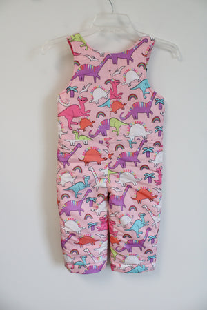 The Children's Place Pink Dinosaur Snow Bib Pants | 3T