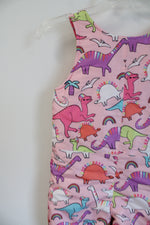 The Children's Place Pink Dinosaur Snow Bib Pants | 3T