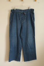 Universal Threads Wide Leg Denim Cotton Drawstring Pants with Pockets | 14