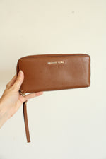 Michael Kors Brown Pebble Leather Wallet