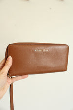 Michael Kors Brown Pebble Leather Wallet