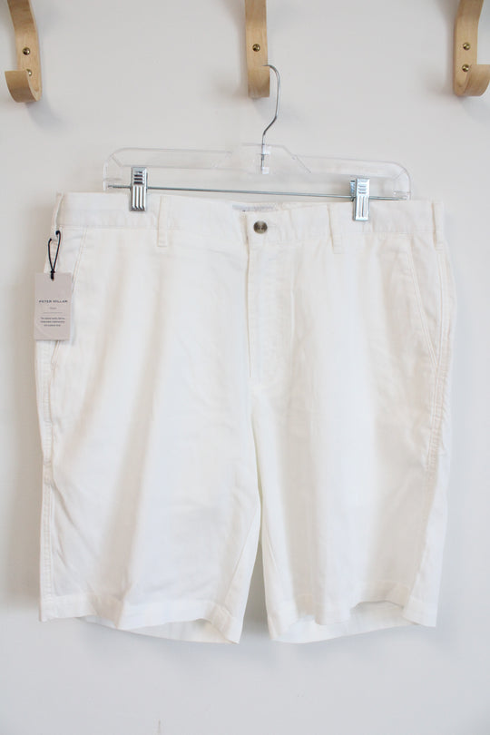 NEW Peter Millar Crown White Sand Shorts | 34