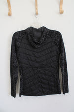 Smartwool Smartloft Black & Gray Wool Blend Full Zip Jacket | M