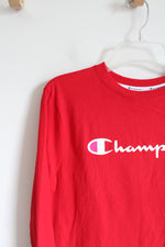 Champion Red Long Sleeved Tee | M