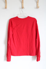 Champion Red Long Sleeved Tee | M