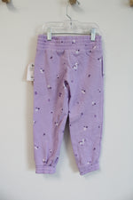 NEW Wonder Nation Purple Floral Jogger Pants | 4/5