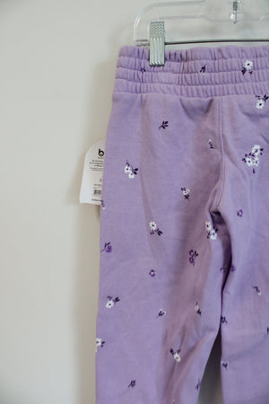 NEW Wonder Nation Purple Floral Jogger Pants | 4/5