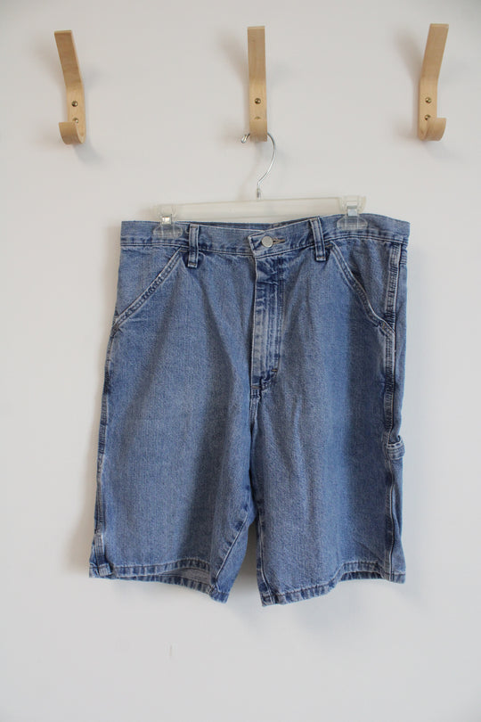 Wrangler Blue Denim Carpenter Jean Shorts | 32