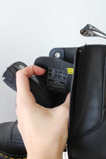 Dr. Martens Jadon Genix Nappa Reclaimed Black Leather Platform Boots | Size 8