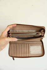 Michael Kors Brown Pebble Leather Wallet