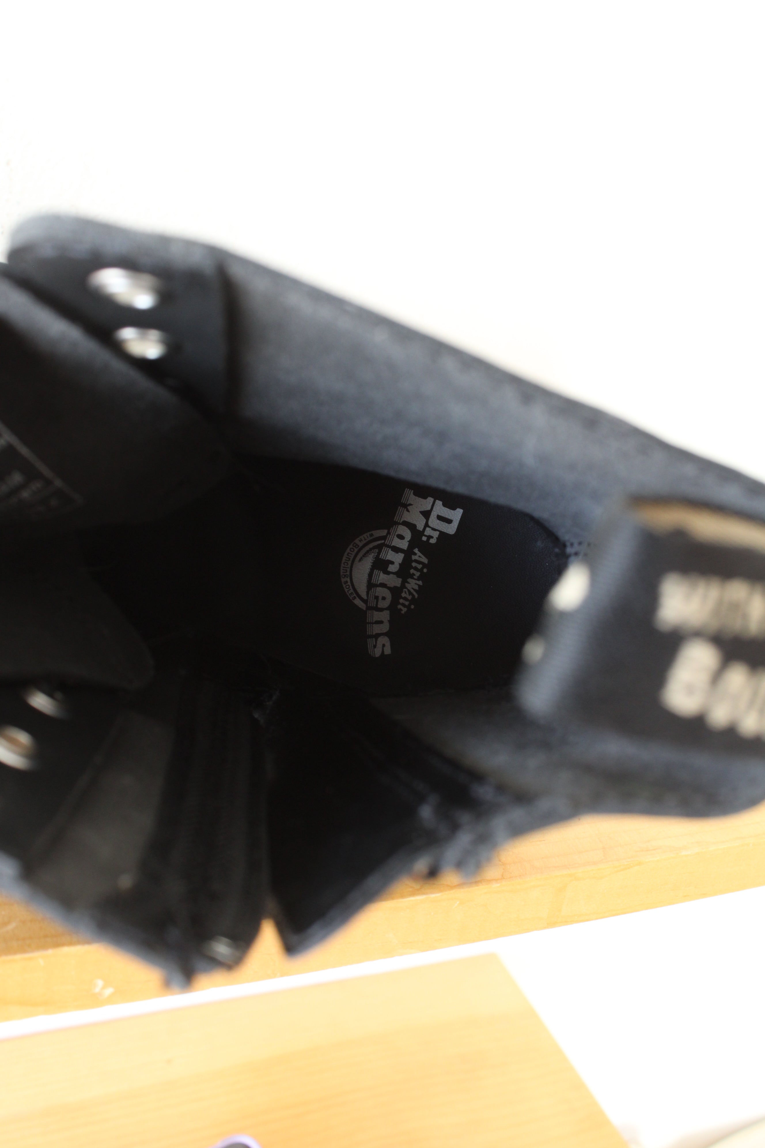 Dr. Martens Jadon Genix Nappa Reclaimed Black Leather Platform Boots | Size 8