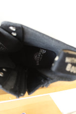 Dr. Martens Jadon Genix Nappa Reclaimed Black Leather Platform Boots | Size 8