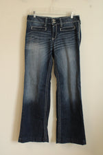 Ariat Dark Wash Bootcut Jeans with White Stitching | 31