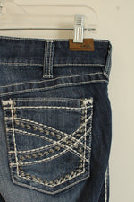 Ariat Dark Wash Bootcut Jeans with White Stitching | 31