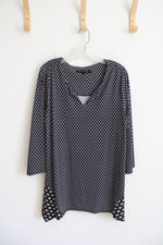 Zac & Rachel Black & White Patterned Top | L