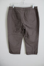 Ann Taylor Curvy Brown Capri | 12