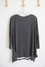 Zac & Rachel Black & White Patterned Top | L