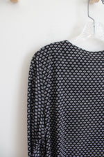 Zac & Rachel Black & White Patterned Top | L