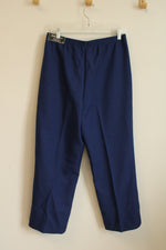 NEW Alfred Dunner Royal Blue Stretch Waistband Pants | 12 P