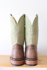 Olathe Boot Co. Sand Angry Elk Lime Sinsation Boot Cowboy Boots | Size 12