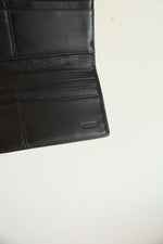 Coach Black Canvas & Leather Trim Wallet
