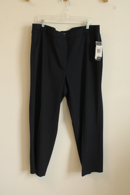 NEW Larry Levine Navy Blue Dress Pants with Pockets | 20-S