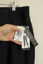 NEW Larry Levine Navy Blue Dress Pants with Pockets | 20-S