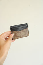 Coach Slim ID Card Case in Signature Canvas