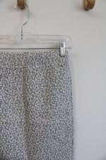 NEW LOFT Petites Gray & Cream Patterned Pencil Skirt | XXS Petite