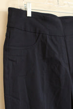 NEW Ruby Rd. Navy Blue Stretch Cropped Pants | 14 P