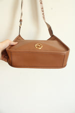 Michael Kors Luisa Large Pebbled Leather Messenger Bag
