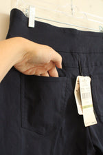 NEW Ruby Rd. Navy Blue Stretch Cropped Pants | 14 P
