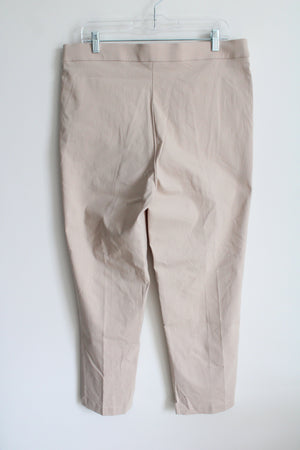 Alfred Dunner Tan Stretch Pant | 14