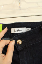 NEW Sam Edelman Pintuck Wide Leg Dark Wash Jeans | 16