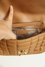 Michael Kors Tribeca Large Convertible Chain Pale Peanut Shoulder Bag