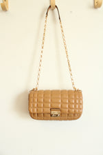 Michael Kors Tribeca Large Convertible Chain Pale Peanut Shoulder Bag