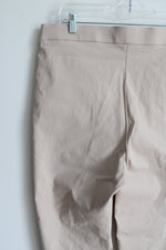 Alfred Dunner Tan Stretch Pant | 14