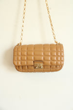 Michael Kors Tribeca Large Convertible Chain Pale Peanut Shoulder Bag